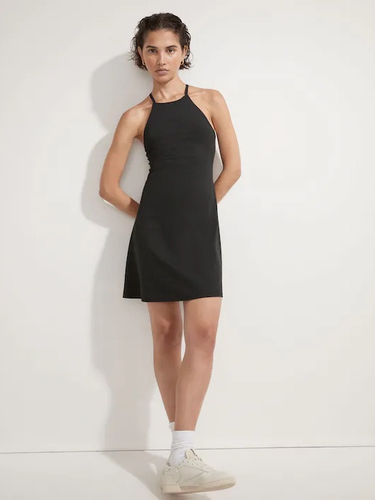 Madewell Black Halter Mini Dress